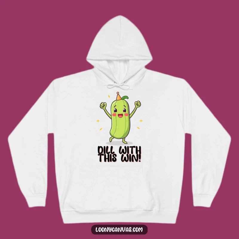 Funny Triumphant Pickle Victory Dance Hoodie: Cozy Up with Victory