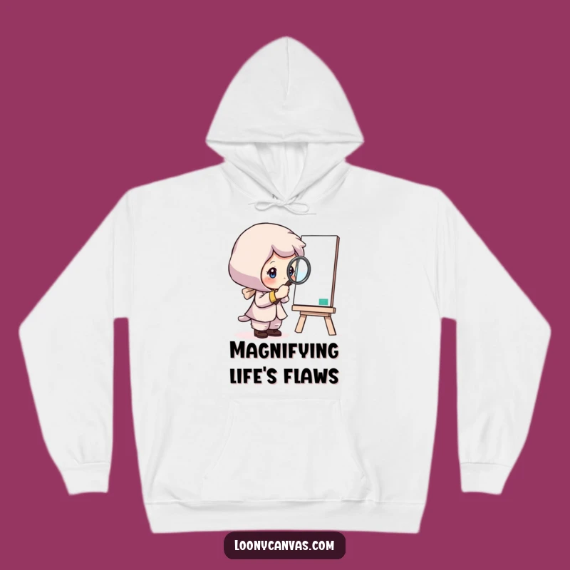 Funny Investigator Hoodie: Curious Character Art Study, Cozy Funny Gift