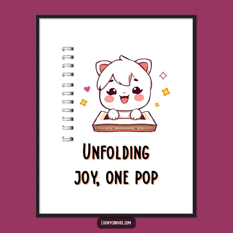 Free Printable Wall Art: Kawaii Sketchpad Surprise, Adorable Downloadable Decor for Cheer