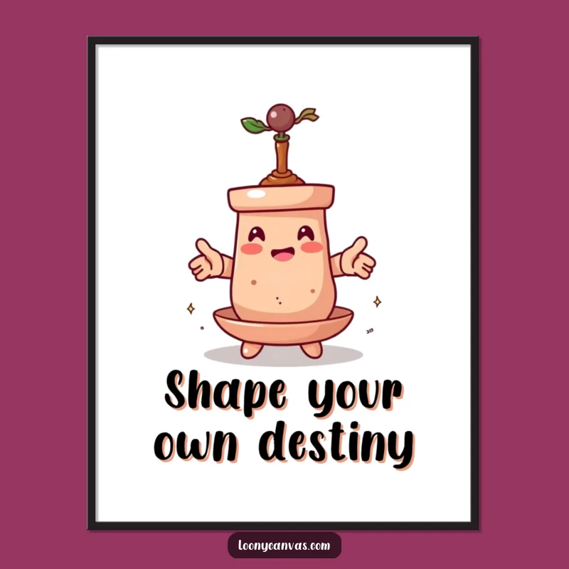 Funny Free Printable Wall Art: Transforming Clay Pot Character