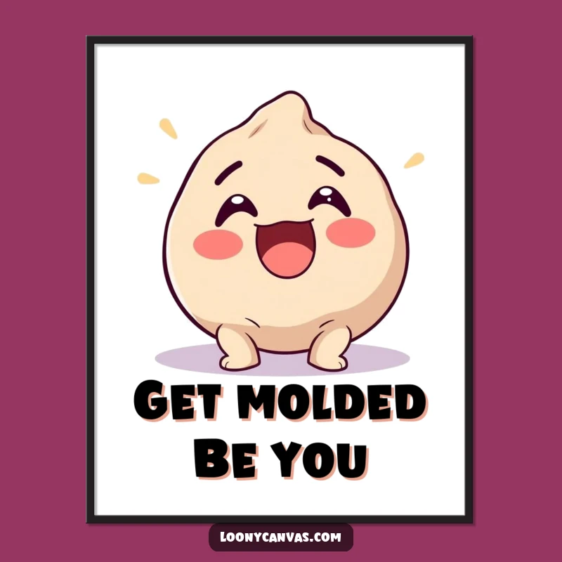 Free Printable Excited Clay Ball Wall Art - Funny Downloadable Art for Playful Spaces!