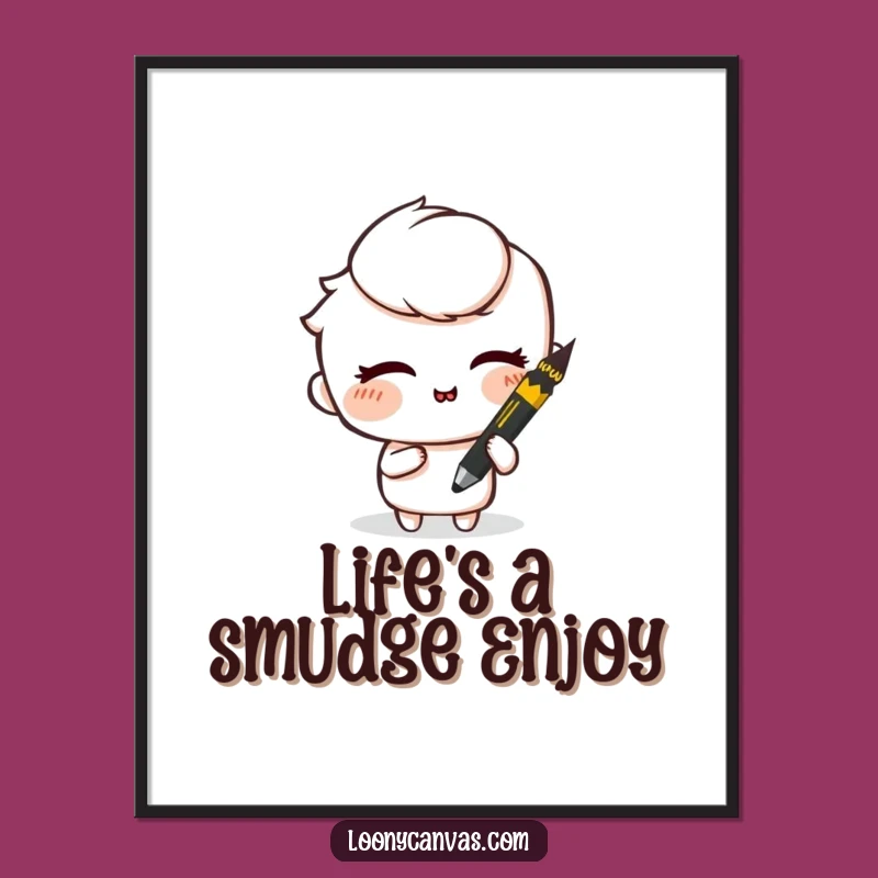 Free Printable Mischievous Charcoal Wall Art - Funny Downloadable Art for Quirky Decor!