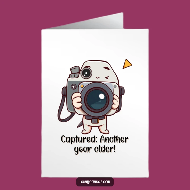 Free Printable Birthday Card: Delighted Camera, Funny LOL Downloadable Gift