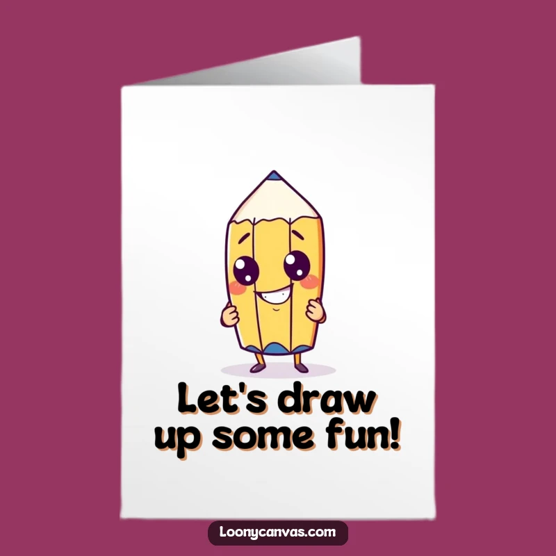 Free Printable Birthday Card: Cheeky Pencil Drawing Fun, Downloadable Gift