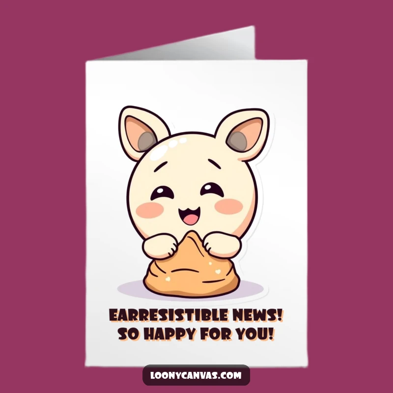 Free Printable Congrats Card: Hilarious Ear Sculptor Circle - Funny Downloadable Gift