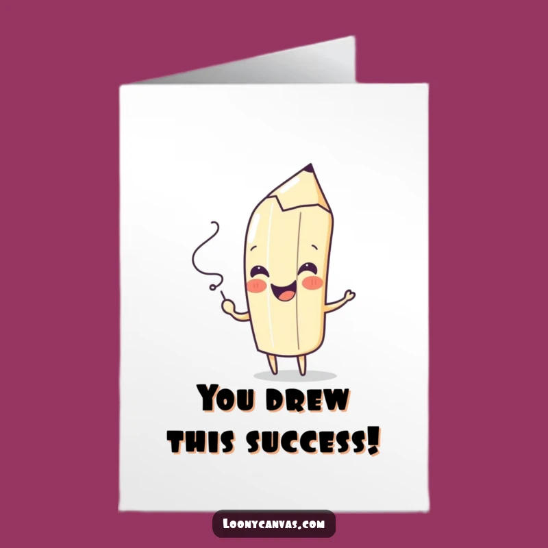 Free Printable Congrats Card: Playful Pencil Art, Creative Downloadable Gift