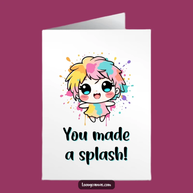 Free Printable Congrats Card: Vibrant Ink Success - Hilarious DIY