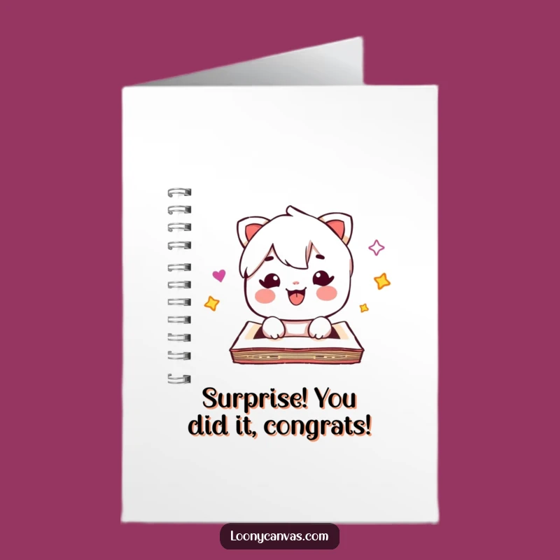 Free Printable Congratulations Card: Kawaii Sketchpad Surprise for an Amazing Achievement