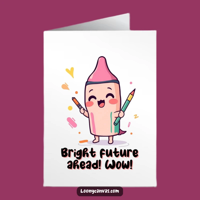Free Printable Crayon Congrats Card - Playful Scribble Downloadable Gift for Colorful Achievements