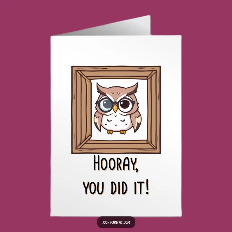 Free Printable Owl Critic Congrats Card - Funny Owl Art, Downloadable Printable Gift