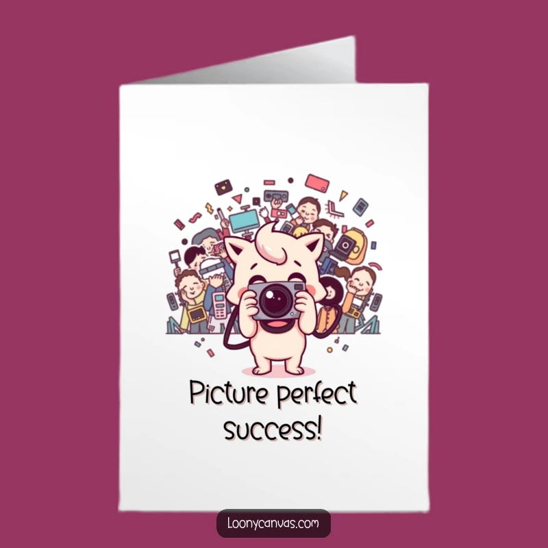 Free Printable Congrats Card: Kawaii Camera Captures Success - Hilarious DIY
