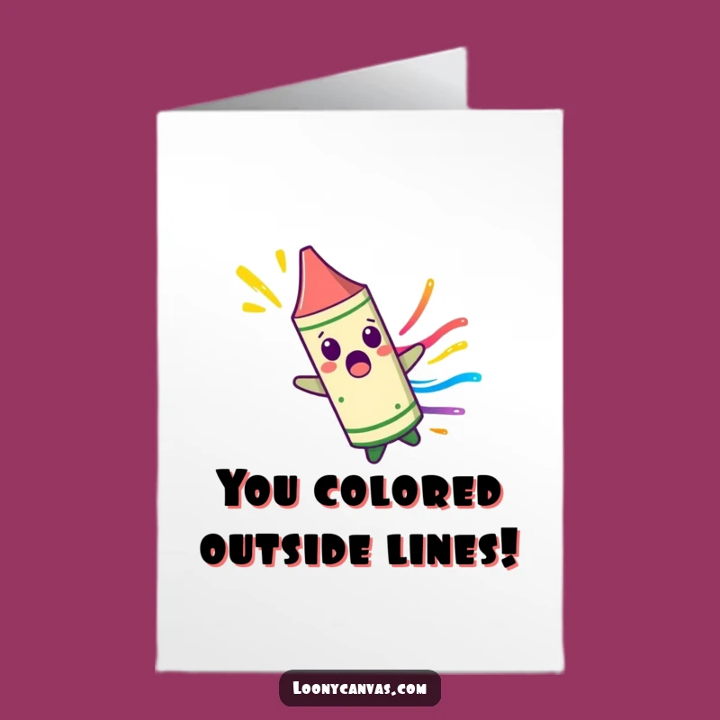 Free Printable Congrats Card: Crayon's Wild Spin To Celebrate, Downloadable Gift