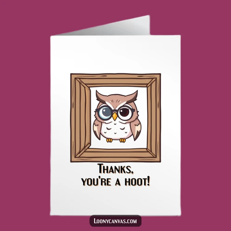 Free Printable Owl Appreciator Thank You Card - Funny Owl Art, Downloadable Printable Gift