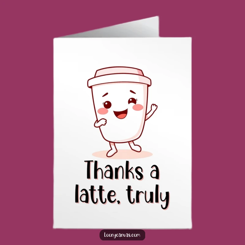 Free Printable Thank You Card: Funny Coffee Cup Jig, Thoughtful DIY Gift