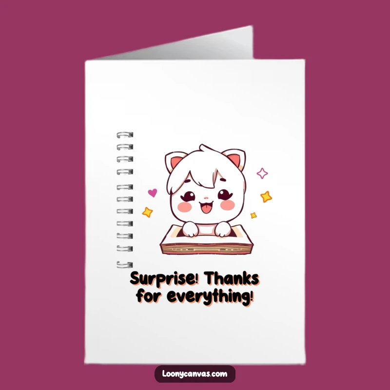Free Printable Thank You Card: Kawaii Sketchpad Surprise for a Heartfelt Thanks