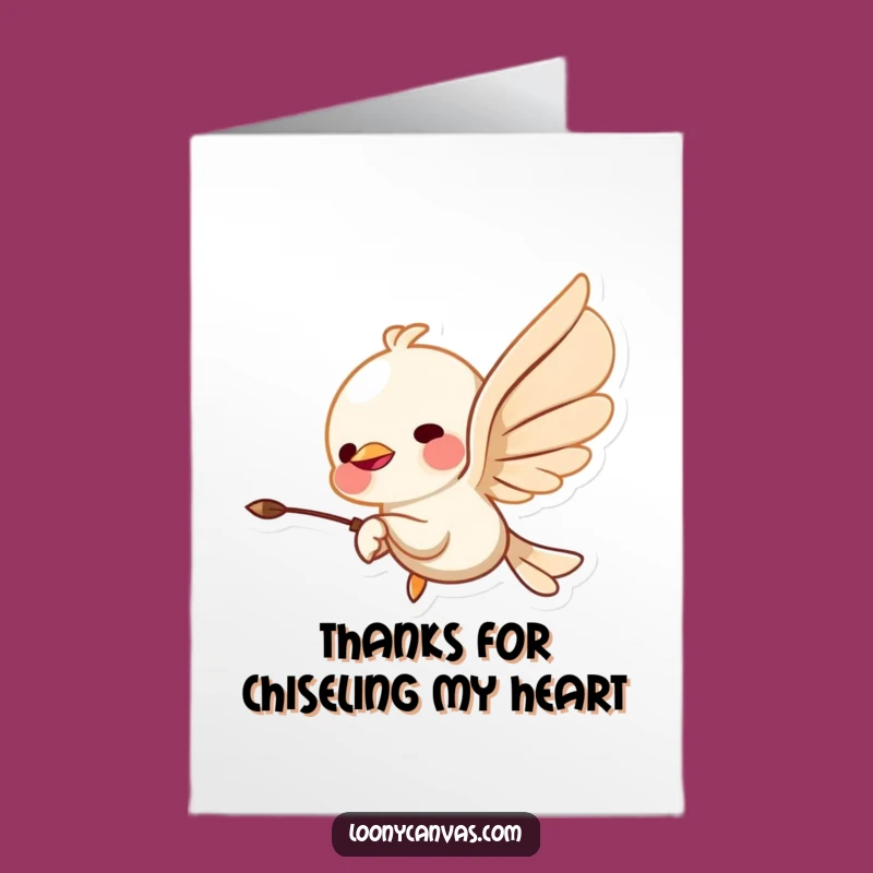 Free Printable Thank You Card: Artisan Chisel Humor Downloadable Gift