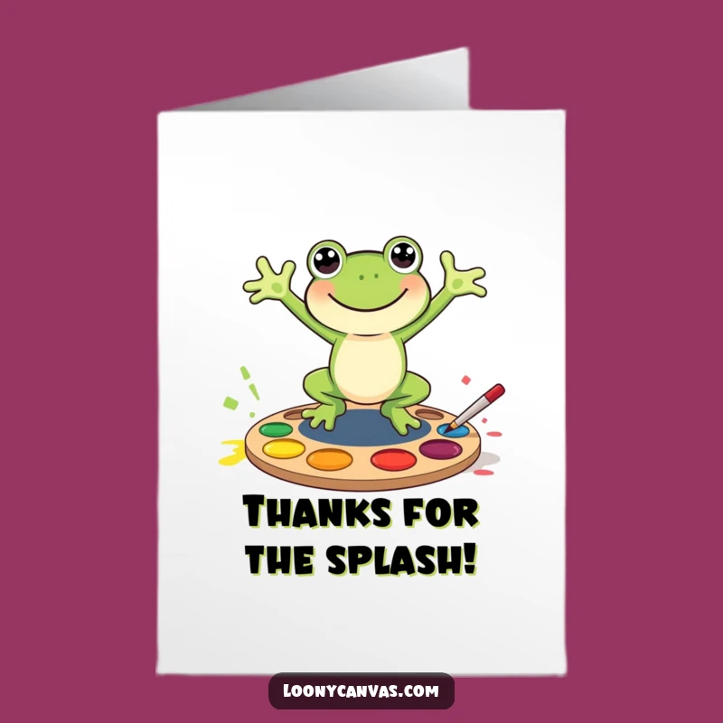 Free Printable Frog Thank You Card - Joyful Jump Downloadable Gift of Thanks
