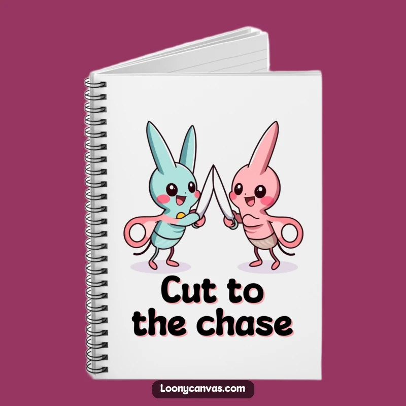 Funny Scissors Duel Notebook, Jot Down Ideas with Sharp Wit