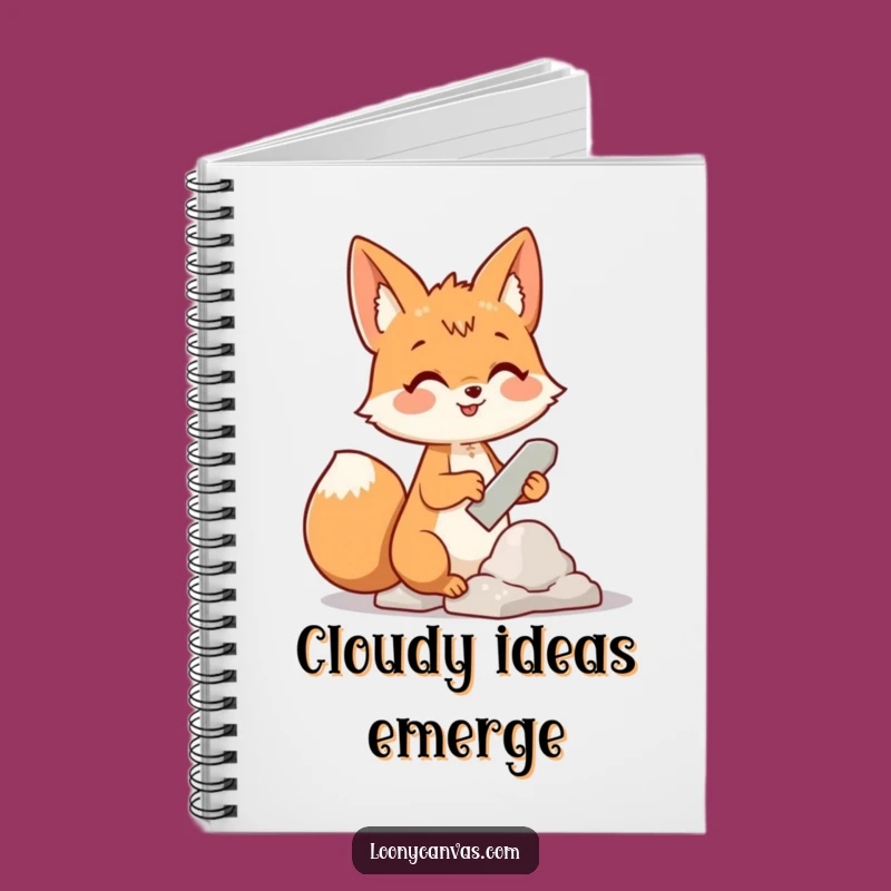 Funny Fox Cloud Sculptor Notebook: Capture Your Whimsical Ideas
