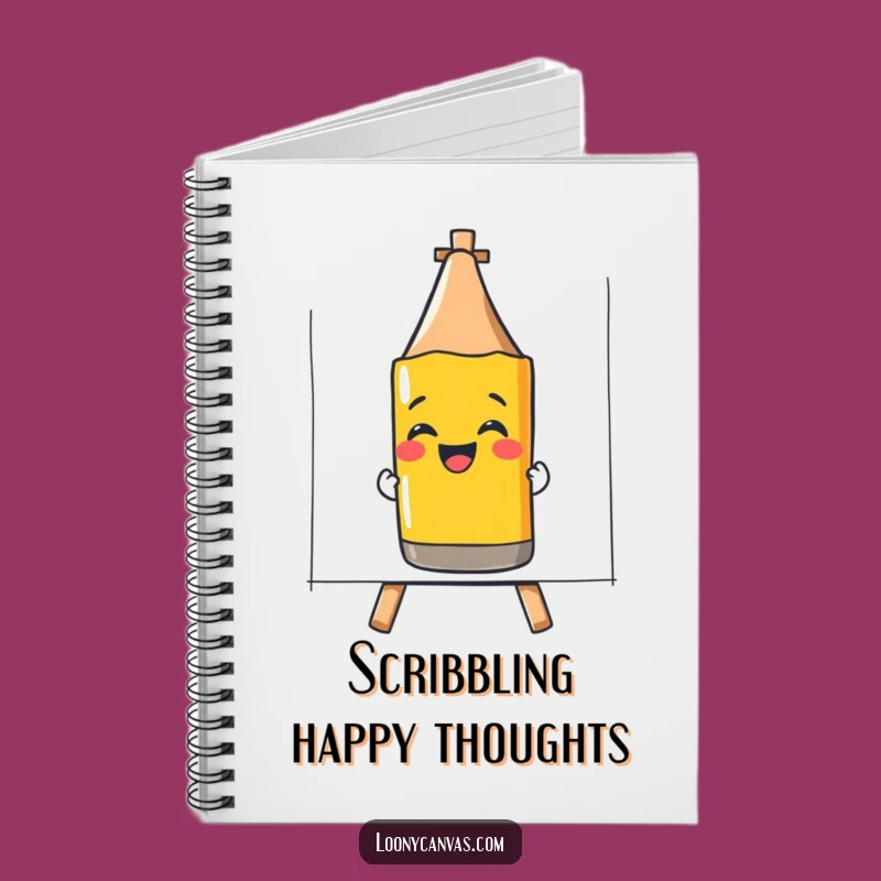 Funny Giggling Crayon Notebook: Journal Your Happy Thoughts