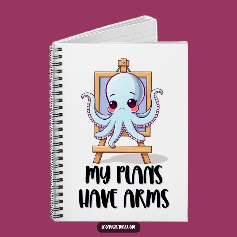 Funny Goofy Octopus Hanging Art Notebook: Plan Your Decor Projects