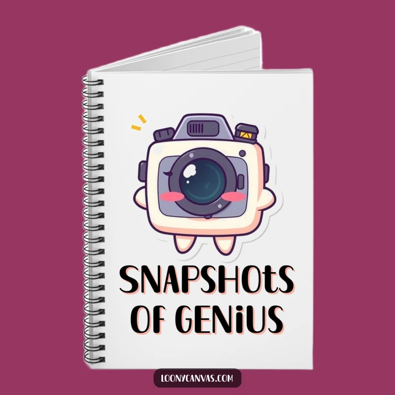 Funny Kawaii Camera Grin Notebook: Photo Humor Journal for Creative Ideas
