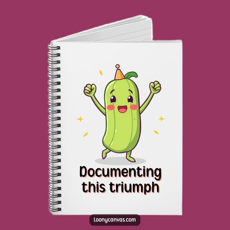 Funny Triumphant Pickle Victory Dance Notebook: Jot Down Wins