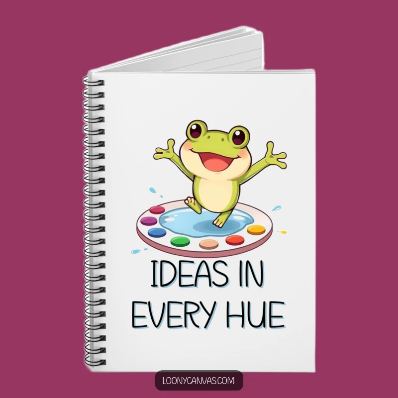 Funny Frog Art Notebook: Joyful Painter Journal, Creative Funny Gift!