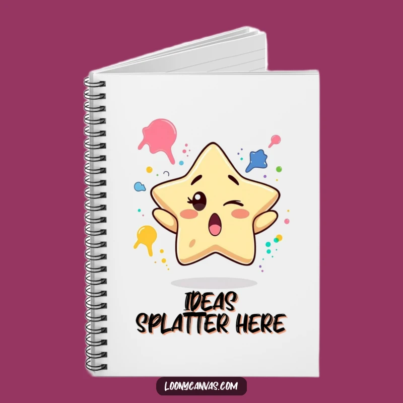 Funny Star Paint Notebook - Doodle Your Artistic Fun