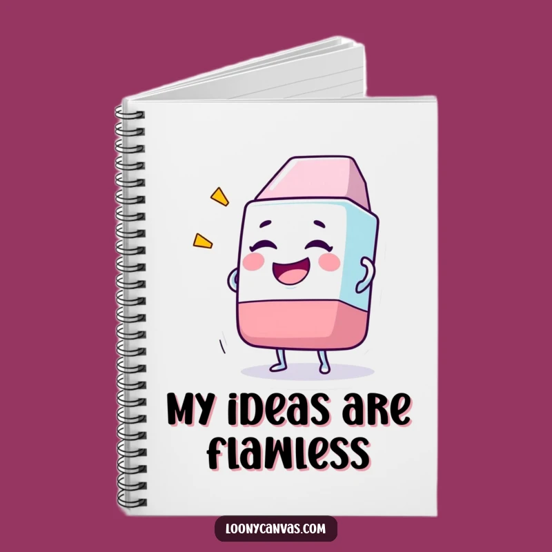 Funny Giggling Eraser Notebook: Jot Down Ideas with a Smile