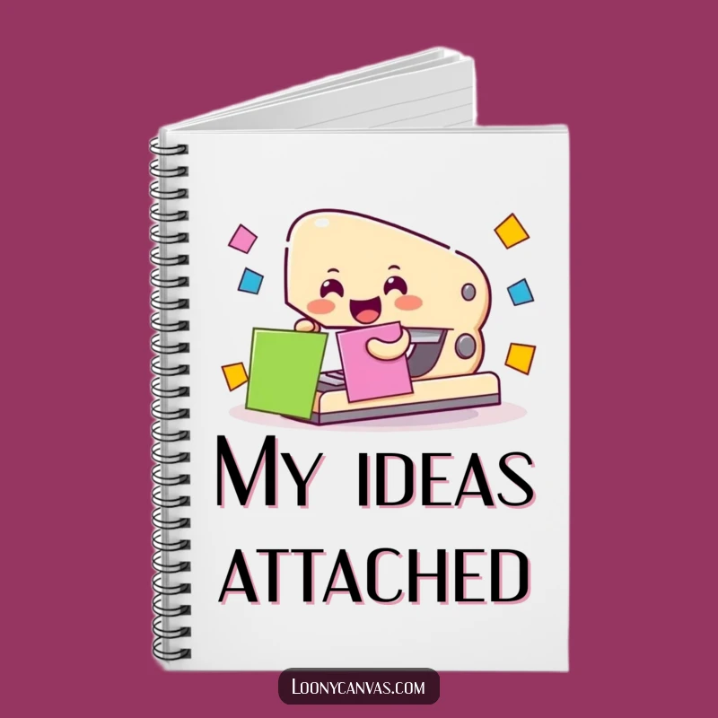 Funny Stapler Ideas Notebook: Cheerful Office Journal Gift