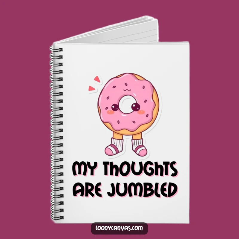 Funny Donut Sock Confusion Notebook: Jot Down Thoughts with Whimsy