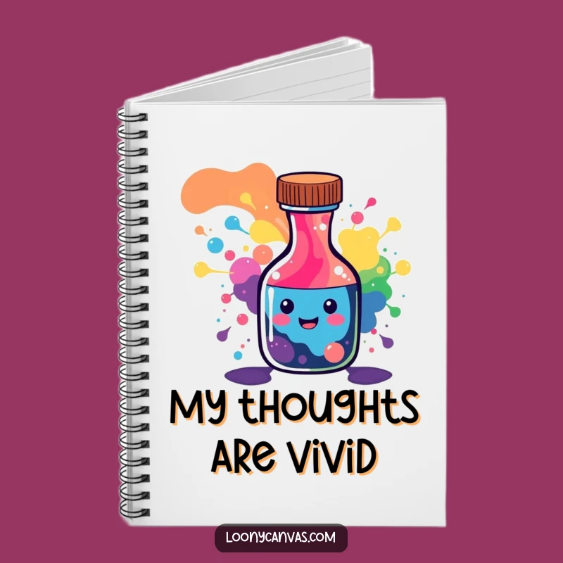 Funny Ink Bottle Notebook: Jot Down Colorful Ideas