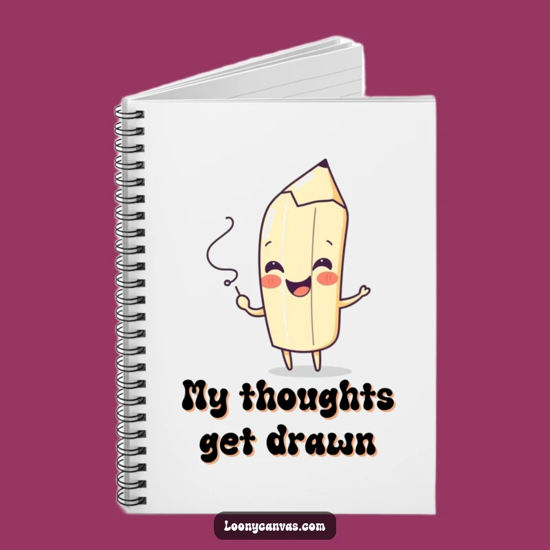 Funny Pencil Notebook - Sketch Your Ideas with Playful Flourishes