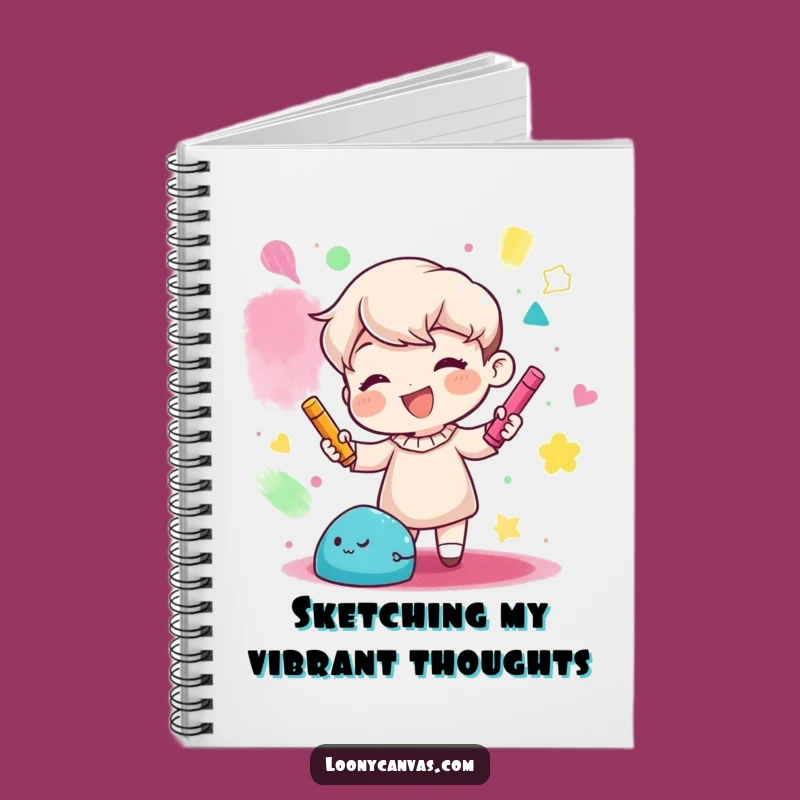 Funny Sketchbook: Gleeful Chalk Abstract Art, Artist's Funny Gift for Ideas