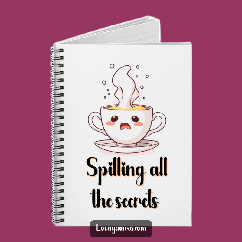 Funny Startled Teacup Geyser Notebook: Capture Ideas with a Surprising Character