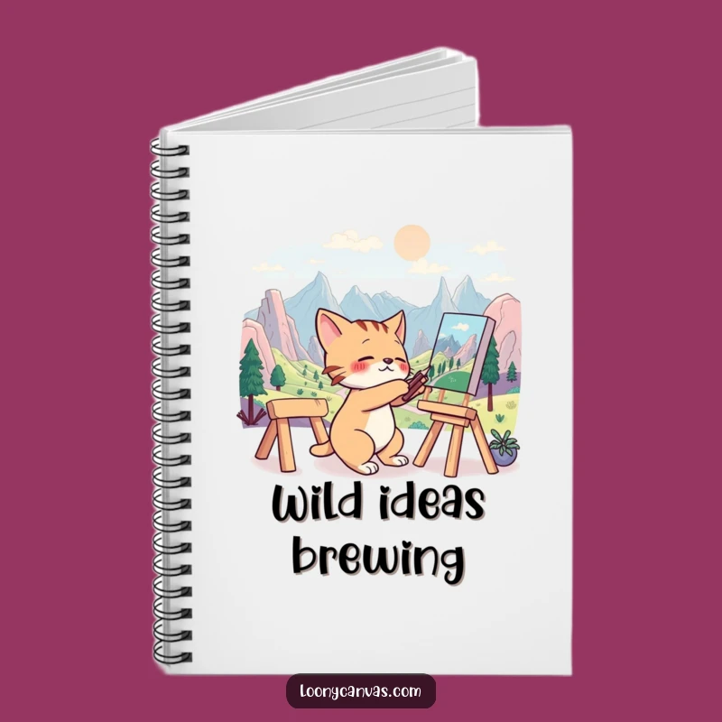 Funny Cat Artist Notebook: Creative Kitty Journal, Great Funny Gift