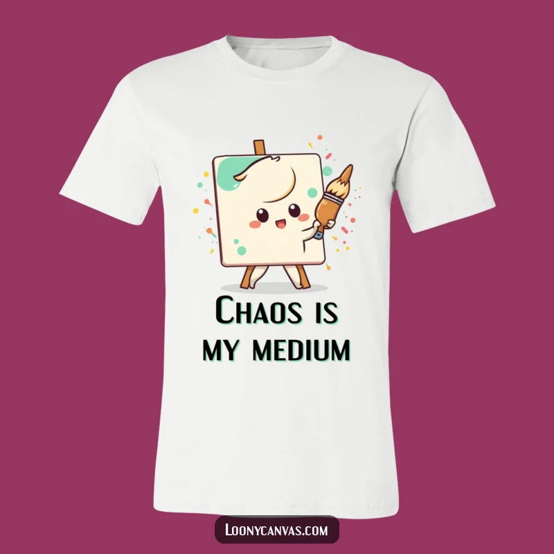 Funny Kawaii Paintbrush T-Shirt: Wear Your Artistic Passion Hilariously