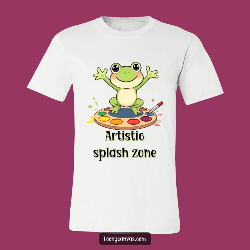 Funny Frog Paint Splash T-Shirt - Lively & Artistic Funny Gift for Creators