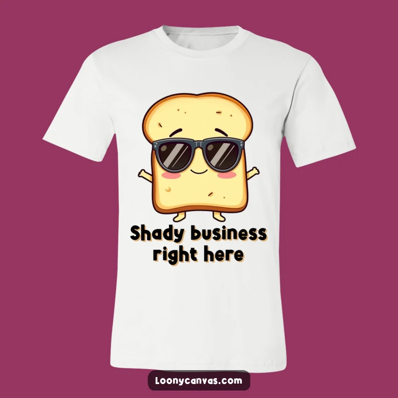 Funny Toast Sunglasses T-Shirt: Wearable Comedy with a Giggling Character