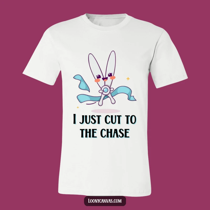 Funny Scissors T-Shirt - Wear Your Delightful Ribbon-Cutting Spirit Proudly