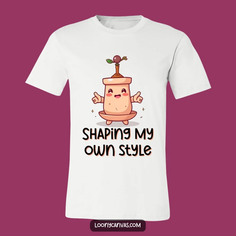 Funny Clay Pot T-Shirt: Transformation Fun, Hilarious Graphic Tee Gift for Makers