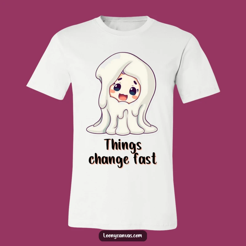 Funny Melting Art T-Shirt: Surprised Reaction Tee, Your Go-To Funny Gift!