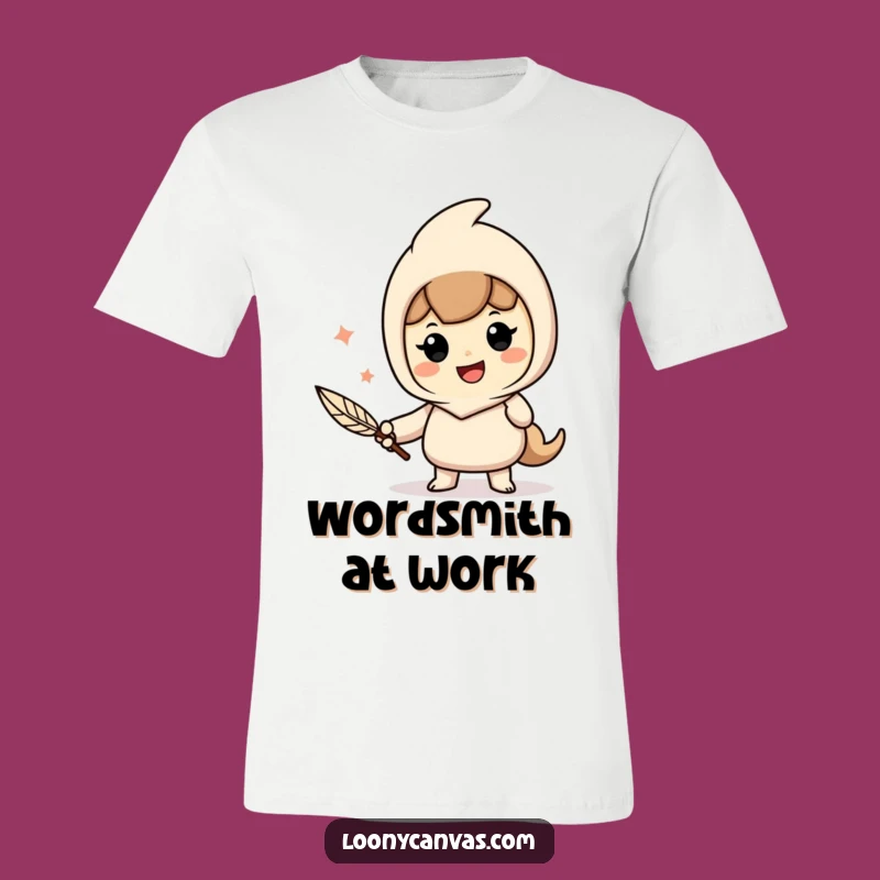 Funny Author T-Shirt: Cheerful Quill Writer Tee, Ideal Funny Gift for Book Lovers