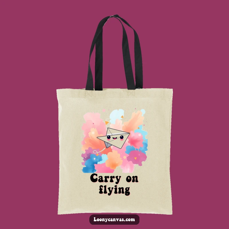 Funny Paper Airplane Tote Bag, Carry Your Dreams Far and Wide