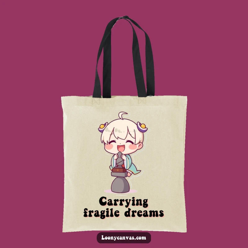 Funny Balance Tote Bag: Delighted Artist's Creation, Humorous Carry-All Gift