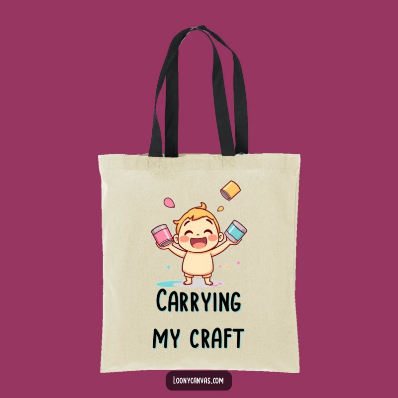 Funny Paint Juggling Tote Bag: Carry Your Supplies with Colorful Flair, Great Funny Gift!