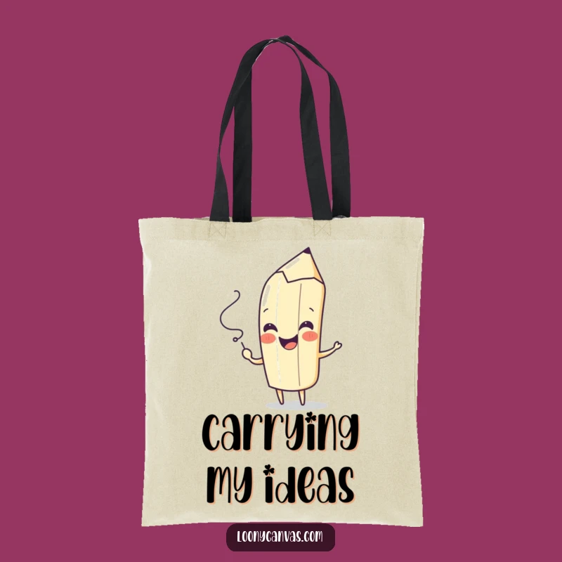 Funny Pencil Tote Bag - Carry Your Art Supplies with Playful Flair