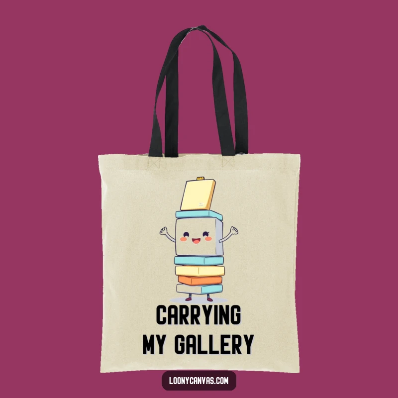 Funny Cube Canvas Tote Bag - Carry Art with Enthusiasm