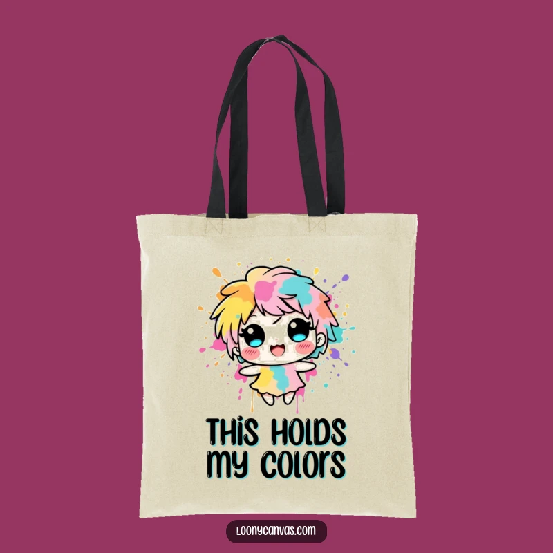 Funny Ink Blot Tote Bag: Carry Your Colorful Creations